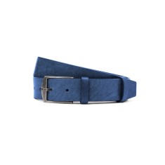 Curea casual albastra din piele CU016