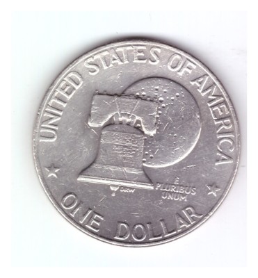 Moneda SUA 1 dollar/dolar 1976, tipul II, scris subtire, stare buna foto