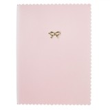 Carnet Notițe, Model Funda Aurie, Culoare Roz, Dimensiune A5, 80 File