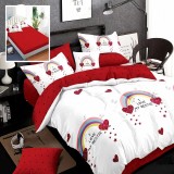 LENJERIE FINET 6 PIESE CU HUSĂ &ndash; 160&times;200 ȘI 180&times;200 (HF6P75) - 160x200