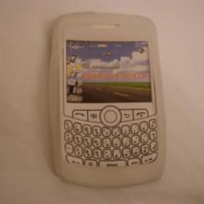 Husa Silicon Blackberry 8300 8310 8320 8330 - Alba PROMO foto