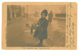 2476 - Vanzator Ambulant, SALESMAN, Romania - old postcard, CENSOR - used - 1918, Circulata, Printata