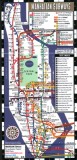 Streetwise Manhattan Bus Subway Map - Laminated Subway &amp; Bus Map of Manhattan, New York