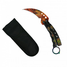 Cutit Briceag Fluture tip Karambit Fire Lion foto