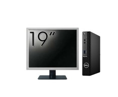 Pachet Calculator Second Hand DELL OptiPlex 3090 Mini PC, Intel Core i3-10105T 3.00 - 3.90GHz, 8GB DDR4, 256GB SSD + Monitor 19&amp;quot; NewTechnology Me