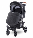 Carucior sport Daisy cu husa de picioare Black, Lorelli