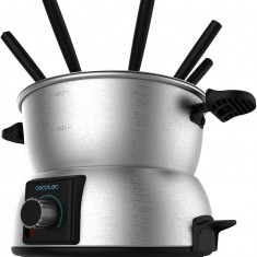 Set fondue electric Cecotec Fun GourmetFondue 1000 W, termostat reglabil ,1.6 litri, 8 furculite