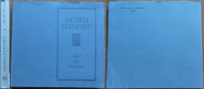 Nichita Stanescu , Clar de inima , Editura Junimea , 1973 , editia 1 foto
