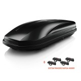 Cutie portbagaj auto Aleo Magic 400, 400L, negru, dual side, prindere rapida