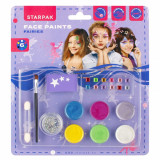 Set pentru pictat pe fata 6 culori + Glitter, 7Toys