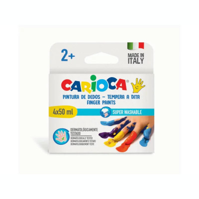 Acuarele Finger Paint Carioca 4x50 ml foto