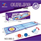 Joc de Curling, Flippy, Covoras, 6 Mingi, Multicolor, 23.5x7.5x7.5 cm