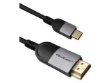 Cablu HDMI la USB-C QOLTEC 2m Negru 18Gbps PVC 50438