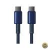 Cablu Date si Incarcare USB-C - USB-C Baseus Tungsten Gold 100W 1m Bleumarin P10319800321-03