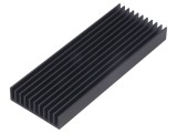 Radiator extrudat cu aripioare negru 100x37x10mm