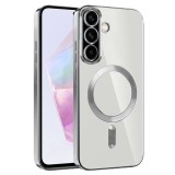 Husa pentru samsung galaxy a36, atasare magnetica, magsafe, silver