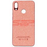 Husa Huawei Y7 Prime 2019 / Y7 2019, TPU, Piele Ecologica, Denim, Rose Gold