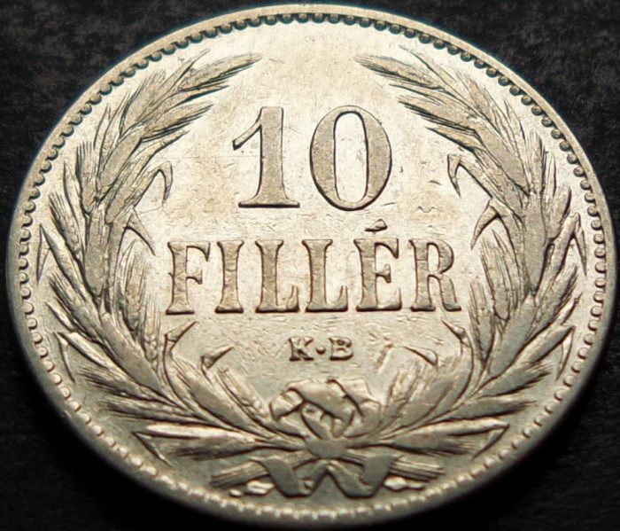 Moneda istorica 10 FILLER - AUSTRO-UNGARIA / UNGARIA, anul 1894 *cod 659