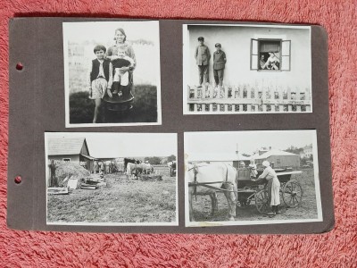 Set 4 fotografii pe carton, perioada interbelica foto