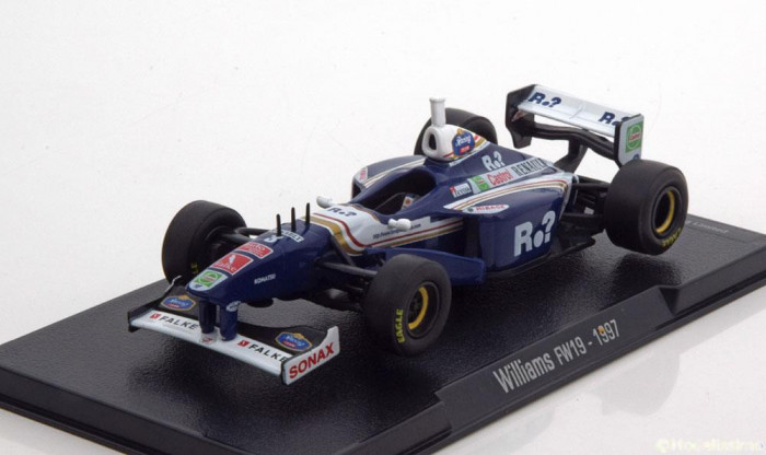 Macheta Williams FW19 Jaques Villeneuve Campion Formula 1 1997 - Altaya F1 1/43
