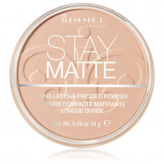 Rimmel Stay Matte pudră culoare 003 Peach Glow 14 g