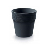 Ghiveci decorativ de flori, rotund, antracit, 14.7x14.8 cm, Furu GartenVIP DiyLine, Prosperplast