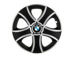 Set 4 capace roti Bis Gri-Negru R15 pentru gama auto BMW
