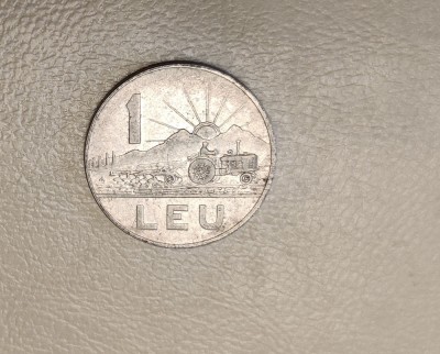 Rom&amp;acirc;nia - 1 leu (1966) monedă s416 foto