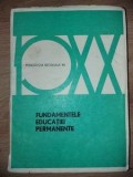 Fundamentele educatiei permenente