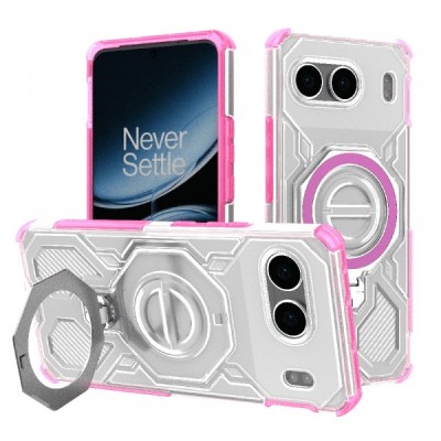 Husa pentru OnePlus Nord 4, Techsuit, Carbon Shield Pro, Roz foto