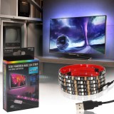 Cumpara ieftin Kit Banda LED SMART1 TV 24-60 pentru Iluminare Ambientala Fundal RGB in Spatele Televizorului Backlight cu Mini Controller