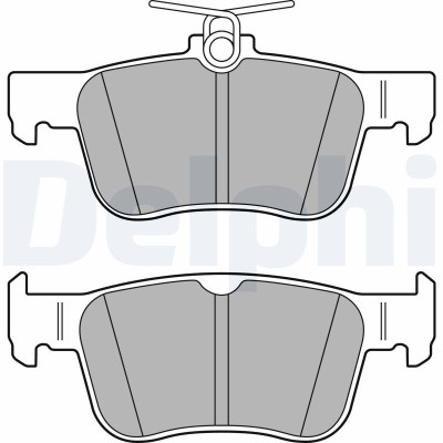 DELPHI LP3391 set placute frana,frana disc foto