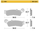 Placute frana fata Yamaha YZF 250 21 -, WRF 450 21 -, YZF 450 20- Nitro Sport