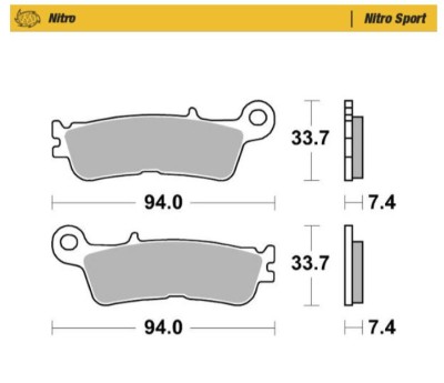Placute frana fata Yamaha YZF 250 21 -, WRF 450 21 -, YZF 450 20- Nitro Sport foto
