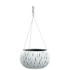 Ghiveci Decorativ Alb cu Lant Prosperplast Sandy Bowl, 29x19.5cm, Rotund, Plastic, Gradina, Interior/Exterior