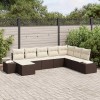 VidaXL Set de canapele pentru grădină cu pernă 8 pcs 319 x 209 x 85 cm 3347178