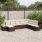 vidaXL Set de canapele pentru grădină cu pernă 8 pcs 319 x 209 x 85 cm 3347178