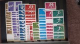 Romania MNH 1969 - Sport - LP 694 X5 + timbre deparaiate din serie, Nestampilat