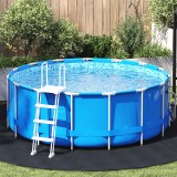 vidaXL Acoperire pentru Piscină Rotundă Neagră Polietilenă &Oslash; 306 cm