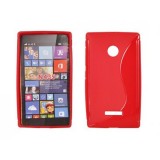 Husa Silicon S-Line Rosie Microsoft Lumia 435 - Protectie Premium