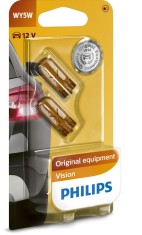 Bec Semnalizator Lateral WY5W Philips Vision 12V, 5W, 2 buc foto