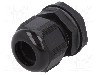 Presetupa poliamida, PG21, IP66, IP68, ALPHA WIRE - PPC21 BK080