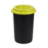 Cos gunoi colectare selectiva 50L Verde - Reciclare hartie, plastic, sticla - Birou, casa, spatii comerciale