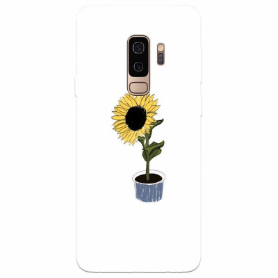 Husa silicon pentru Samsung S9 Plus, Sun Flower foto