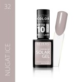 Lac de unghii Solar Gel, Revers, 12 ml, nude, nr 32, nugat ice