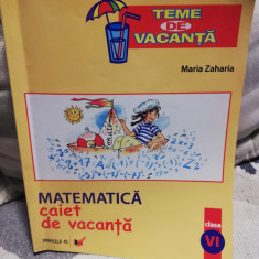 Matematica - Caiet de vacanta cl. a VI-a - Maria Zaharia