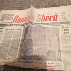 Ziar Romania Libera - Vineri 8 Martie 1991