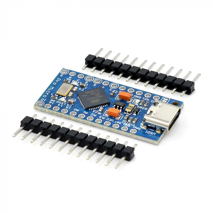 Arduino Pro Micro ATMEGA32U4-MU, 5V - 16Mhz cu Type-C