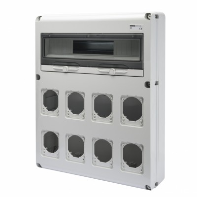 Tablou organizare Q-DIN 20M 8 prize IEC 16 32A Gewiss GW68013N foto