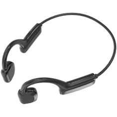 Casti Smart Techstar&reg; G1, Wireless, Behind the Ear, Bluetooth V5.1, Acumulator 130mAh, pentru iPhone Xiaomi Huawei, Samsung, Negru